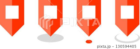 シンプルなマップピンのアイコン 130594405