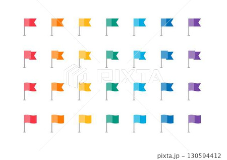 シンプルなマップピンのアイコン 130594412