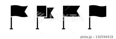 シンプルなマップピンのアイコン シンプルなマップピンのアイコン 130594419