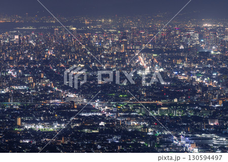《大阪府》大阪の全景夜景・ぼくらの広場の眺望 《大阪府》大阪の全景夜景・ぼくらの広場の眺望 130594497