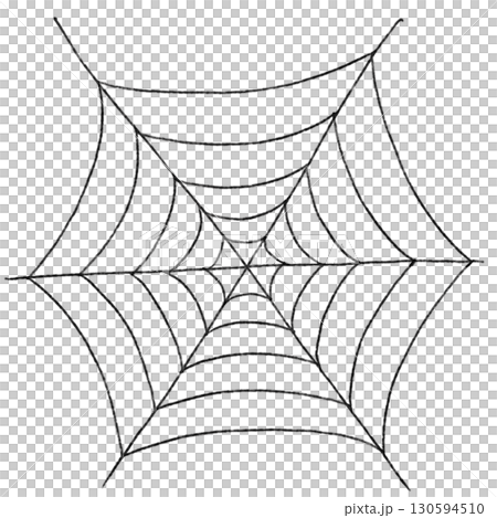 Spiderweb Illustration on Black Background-2 130594510