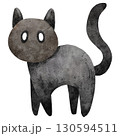 Illustration of a gray textured cat 130594511