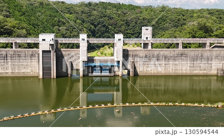 広島県三次市【灰塚ダム】_ドローン空撮_ HMMHAIZU_No16 130594544