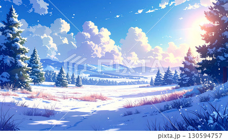 草原 風景 生成AI 背景 草原 風景 生成AI 背景 130594757