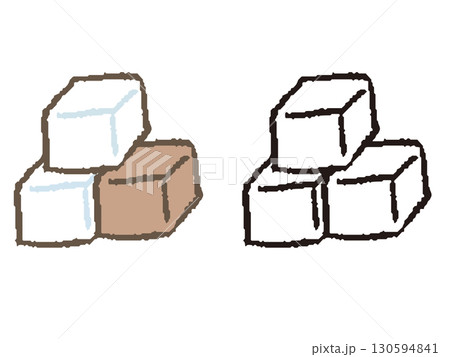 手描きの角砂糖 手描きの角砂糖 130594841