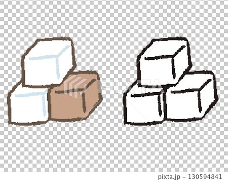 手描きの角砂糖 手描きの角砂糖 130594841