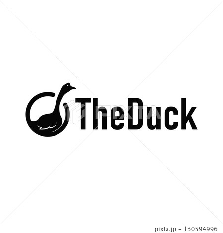 Duck logo black silhouette design livestock concept farm animal duck silhouette design for product brand, poster, symbol, icon templet illustration Duck logo black silhouette design livestock concept farm animal duck silhouette design for product brand, poster, symbol, icon templet illustration 130594996