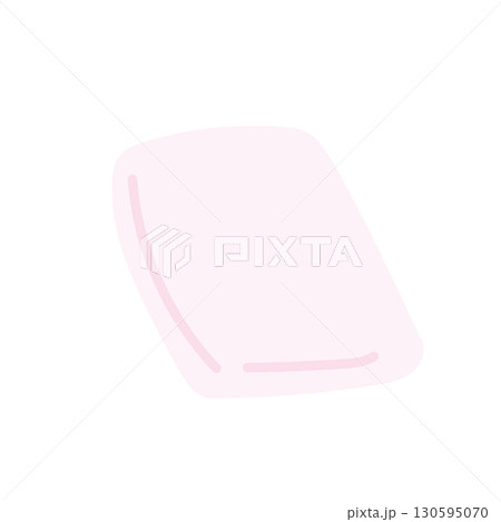 パウダリースポンジのシンプルイラスト パウダリースポンジのシンプルイラスト 130595070