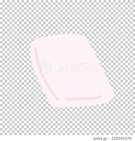 パウダリースポンジのシンプルイラスト パウダリースポンジのシンプルイラスト 130595070