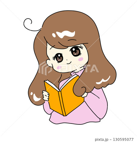 本を読む女の子 130595077