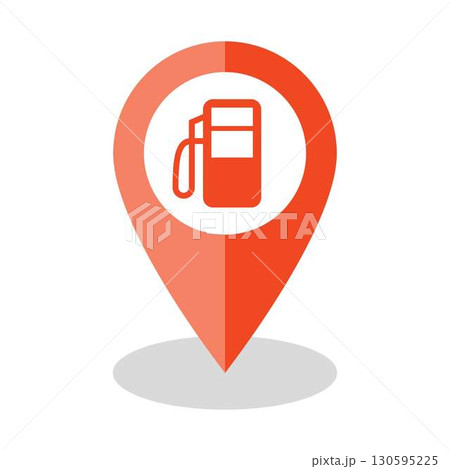 地図のマップピン 130595225