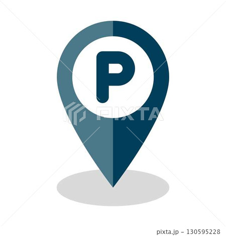 地図のマップピン 130595228