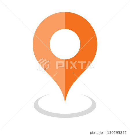 地図のマップピン 130595235
