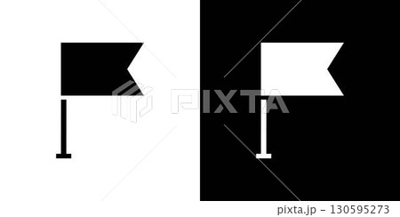 地図のマップピン 130595273