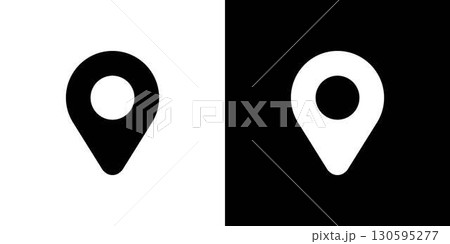 地図のマップピン 130595277