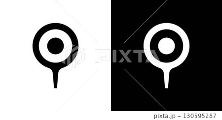 地図のマップピン 130595287