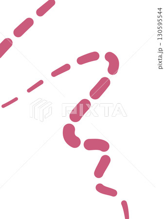 白背景に浮かぶポップなジグザグライン 130595544
