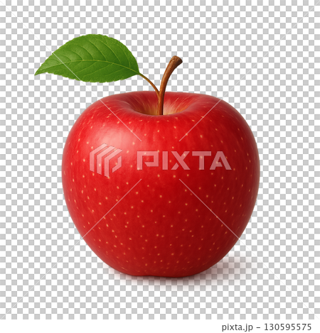 赤い林檎の背景透過イラスト 130595575