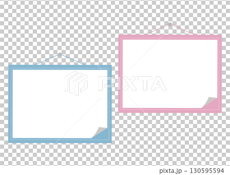 一組懸掛式橫向留言板。有效利用空白空間。 一組懸掛式橫向留言板。有效利用空白空間。 130595594