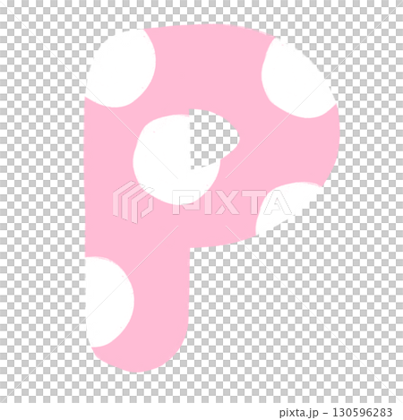 P Alphabet Hand Drawn Style And Pink Design Font Design P Alphabet Isolated 130596283