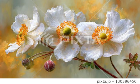 white flowers of apple tree branch 130596450