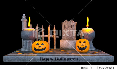 ハロウィンの飾りつけ 130596484