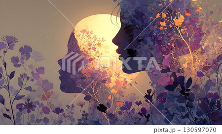 composite image of happy family in painting together composite image of happy family in painting together 130597070