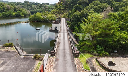 広島県世羅郡【京丸ダム】_ドローン空撮_HSSERAKIMA_No09 130597109