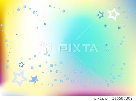 星空と天の河・グラデーション背景イラストレインボーカラー 星空と天の河・グラデーション背景イラストレインボーカラー 130597308