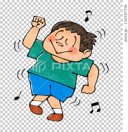 一個男孩跳舞 130597356