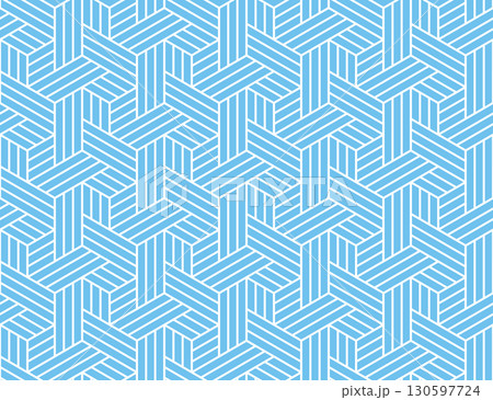 Abstract geometric pattern with stripes, lines. Seamless vector background. White and blue ornament. Simple lattice graphic design Abstract geometric pattern with stripes, lines. Seamless vector background. White and blue ornament. Simple lattice graphic design 130597724