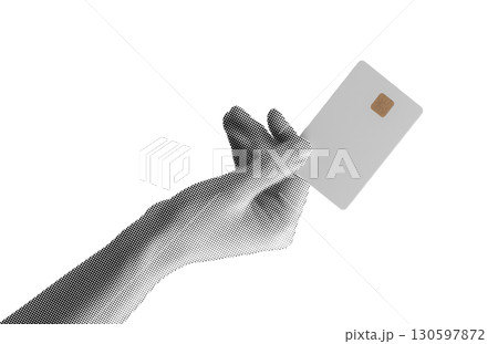 Card in hand for payment. Female owner holding plastic bankcard with chip, grip on money transfer, Card in hand for payment. Female owner holding plastic bankcard with chip, grip on money transfer, 130597872