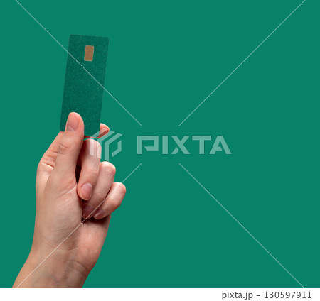 card in hand, money and finance logic, bank deal, cashback, profit, transfer, secure hold, economic 130597911