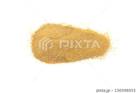 Ground fenugreek seeds, milled dry trigonella powder, spicy methi dana pounded grains 130598053