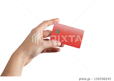 Shopping tool. Cardholder hand showing chip, finance, commerce, money grip, credit service, secure 130598245