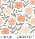Seamless floral pattern, repeating pattern design of floral in delicate colors. 130598497