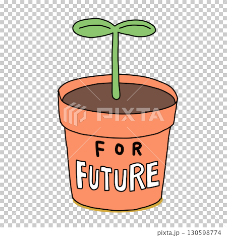 圖：一個裝滿未來種子的花盆 130598774