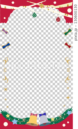 垂直的聖誕框架背景插圖素材 130600130