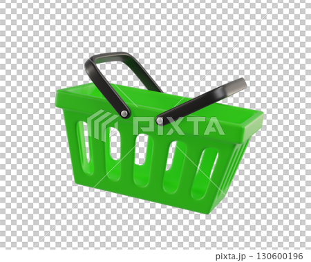 Green empty Shopping Cart from a supermarket for shopping. Shopping Basket, Shopping bag, 3d rendering of the icon Green empty Shopping Cart from a supermarket for shopping. Shopping Basket, Shopping bag, 3d rendering of the icon 130600196