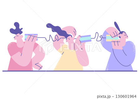 Problems in communication between people concept Problems in communication between people concept 130601964