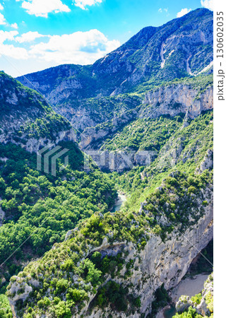 Mountain landscape, Verdon Gorge in France. Mountain landscape, Verdon Gorge in France. 130602035