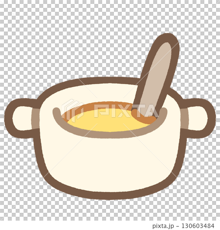 Simple and cute baby food icon illustration material Simple and cute baby food icon illustration material 130603484