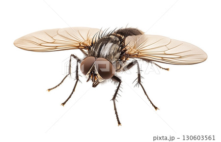 fly isolated on a white 130603561