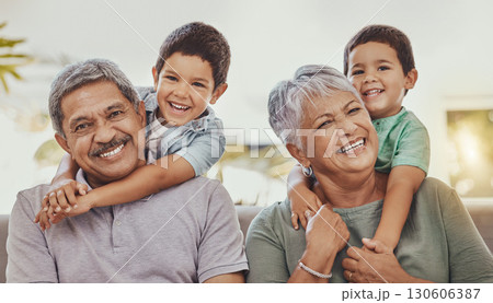 Family, hug with grandparents and children in portrait, love and care with relationship, bond and together. Retirement, wellness and happiness, elderly people and kids with smile and relax outdoor Family, hug with grandparents and children in portrait, love and care with relationship, bond and together. Retirement, wellness and happiness, elderly people and kids with smile and relax outdoor 130606387