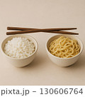 rice with pork or beef or other meat ingredients 130606764