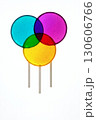 CMYK Overlapping Lollipops on Backlight 130606766
