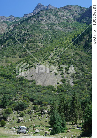 キルギス_ バルスコオン_国道A364号線 キルギス_ バルスコオン_国道A364号線 130606988