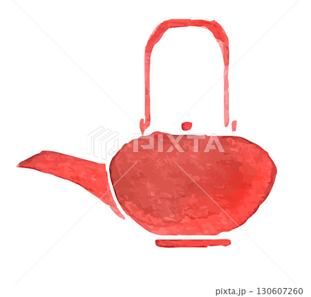 イラスト素材：手描きお屠蘇のお銚子 130607260