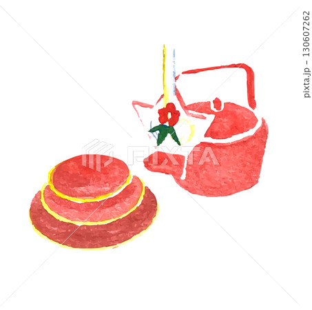 イラスト素材：手描きお屠蘇 130607262