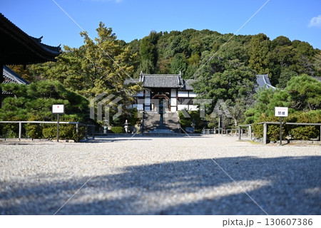 11月、叡福寺山門正面 11月、叡福寺山門正面 130607386
